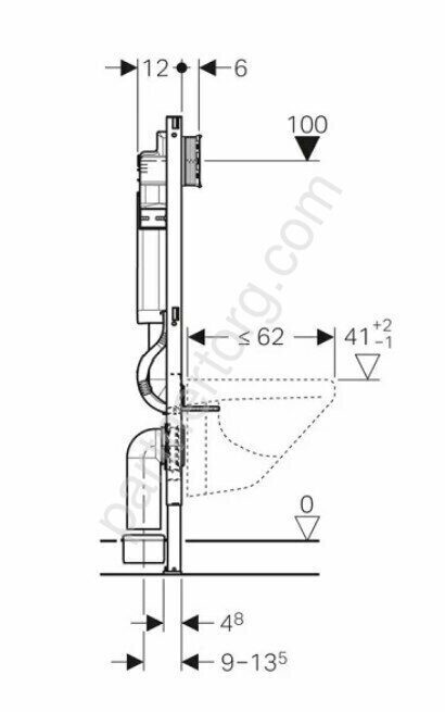 Инсталляции для подвесного унитаза Geberit Duofix UP320 111.300.00.5