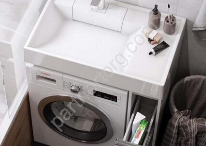 Раковина над стиральной машиной: удобно или нет, как выбрать.