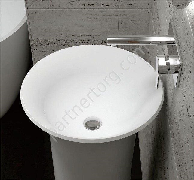 NSF-48481M раковина напольная искусственный камень, ширина 48 см