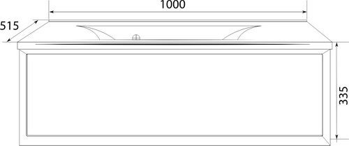 Milacco тумба 100П 1в.я подвесная белая верх