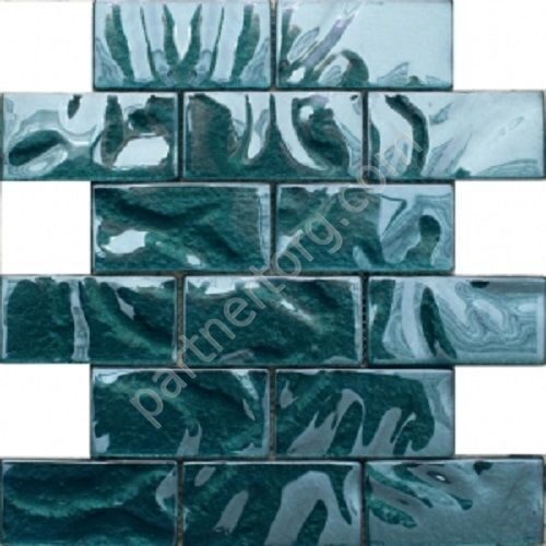 Бирюзовая стеклянная мозаика Exclusive series S-828