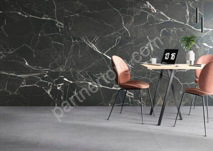 SilkMarble порто неро R9 керамогранит матовый 60х120см Vitra