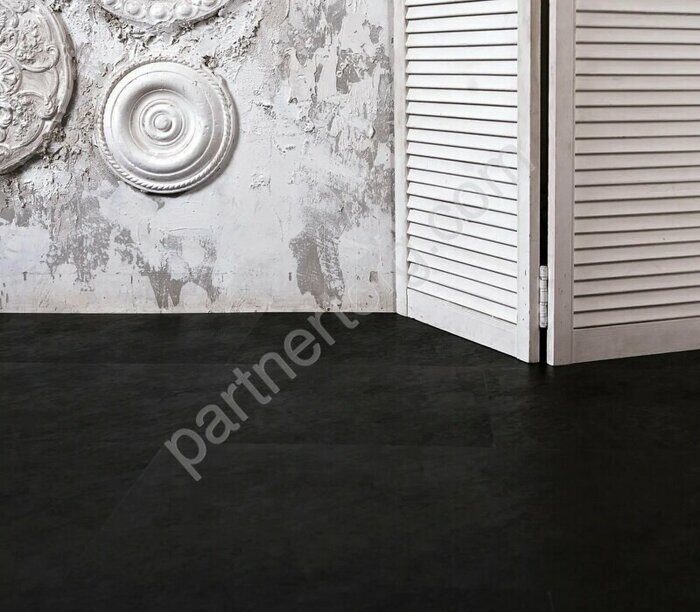 Сланцевый Черный LVT клеевая плитка ПВХ Vinilam Ceramo Stone Glue 2,5 мм