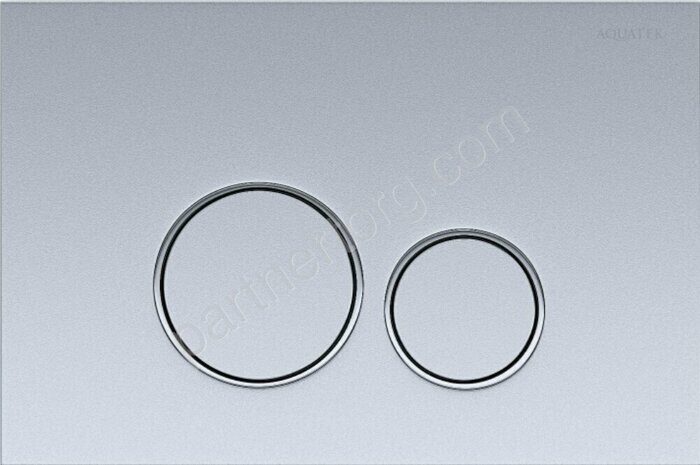 Панель смыва Aquatek  KDI-0000019 хром матовый