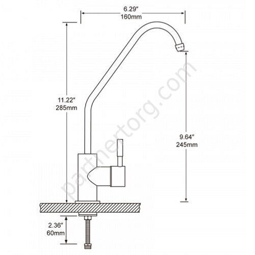 Gappo G1052-52 смеситель для кухни сталь
