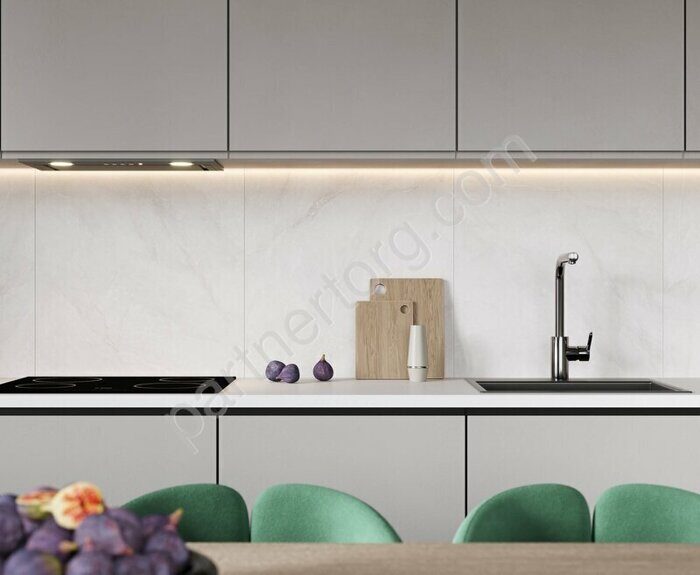 Horison blanco светло-серый матовый карвинг керамогранит 60х60см Laparet