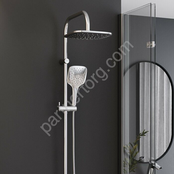 Душ. система: верхний душ 220мм, ручн.душ 120мм, 3 режима, штанга 1010мм 978200000 Origin Evo