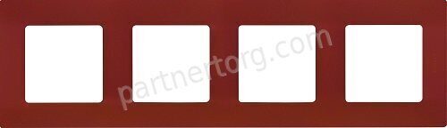 Рамка 4 поста для серии Etika Legrand в цвете какао