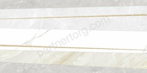 Bayron Gold AltaCera декоративная настенная плитка серая глянцевая 25х50см