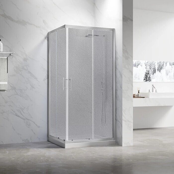 Veconi RV27CH-10090-02-C8 душевой угол, 100х90x190 см, дверь раздвижная, профиль хром