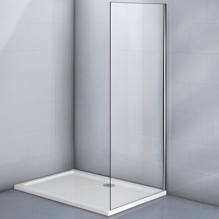 Veconi KP11-90-01-19C4 боковая панель 90х195 см, профиль хром, стекло прозрачное