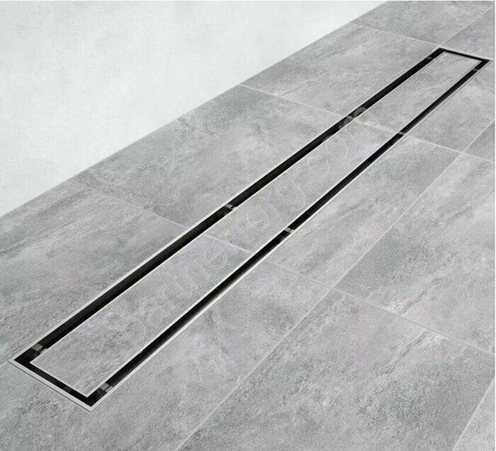 Double Водоотводящий желоб из нержавеющей стали, двусторонняя решетка 850мм Alcaplast