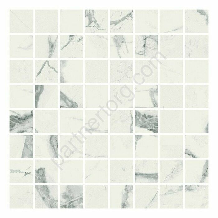 Charme Deluxe Floor Project глянцевая мозаичная плитка белая Italon 29,2x29,2см
