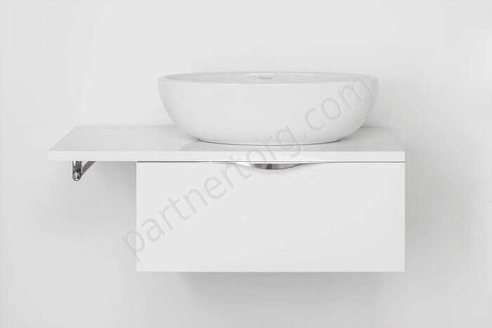 Ринго 60/80 подвесная тумба для ванной комнаты Санита-Люкс белая MSL100402