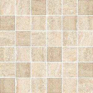 Ascoli Beige Mosaic мозаика бежевая сатинированная 30х30см Azori