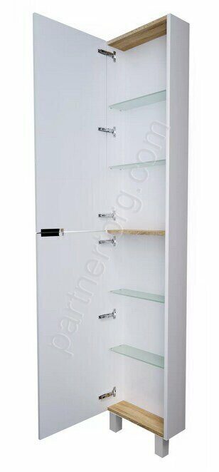 Gaula 40Н 2д пенал напольный белый