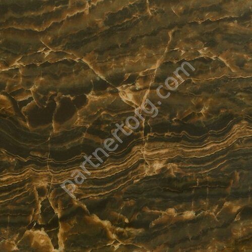 Super Brilliant Juliano керамогранит полированный тёмно-коричневый 80х80 см