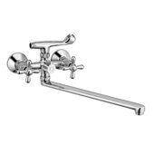 HB2225 Haiba Смеситель для ванны, длинный излив, латунь, хром