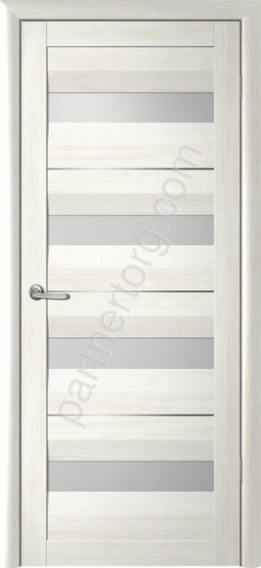 Барселона Мегаполис дверь межкомнатная экошпон белый кипарис стекло мателюкс