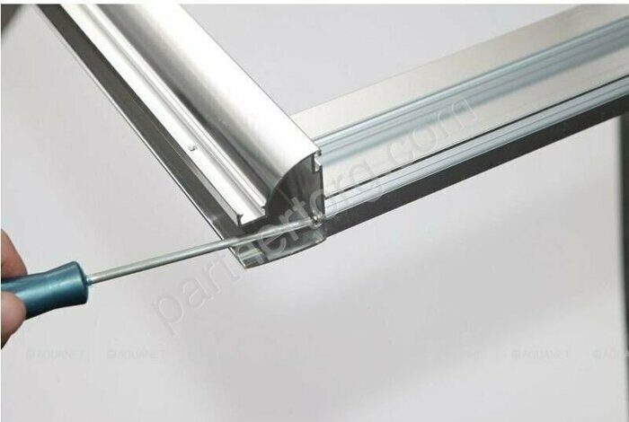 Aquanet Alfa NAA6121, 00168421, душевая дверь раздвижная, 140х200 см, прозрачное стекло