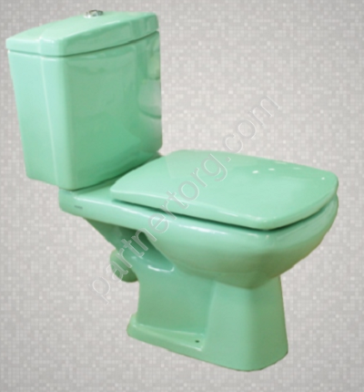 Унитаз компакт Huida HD201 светло-зеленый с сидением микролифт