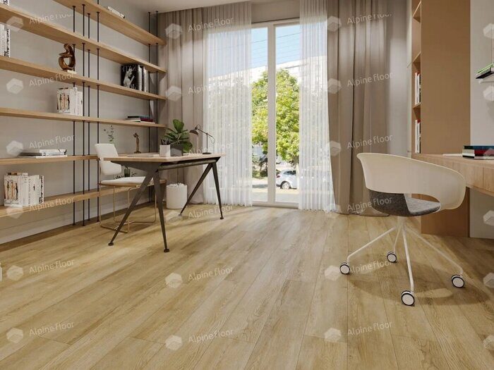 Секвойя Венето каменно-полимерная замковая SPC плитка Alpine Floor ECO 6-13