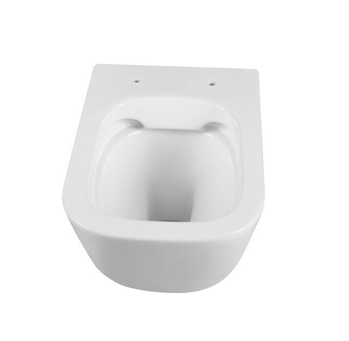 Set Aquatek Лугано 4 в 1 унитаз безободковый с сидением, инсталляция с клавишей хром