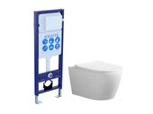 Set Aquatek Аура комплект рама INS-0000017 и унитаз AQ1805T-00