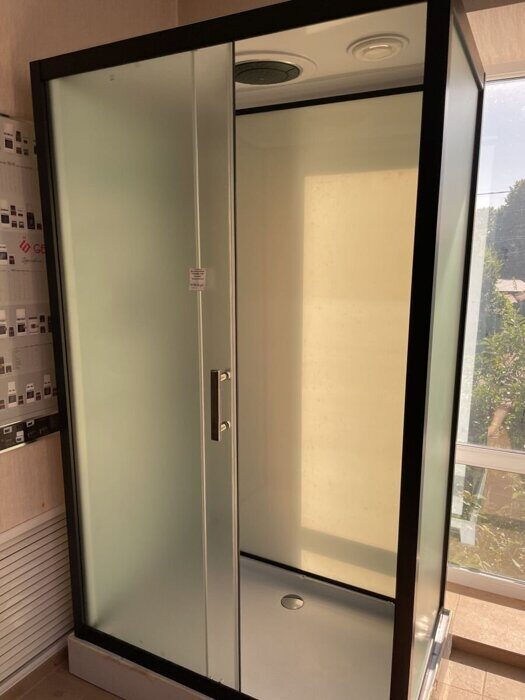 ODA-8801 Р душевая кабина прямоугольная 120х80, матовое стекло, низкий поддон