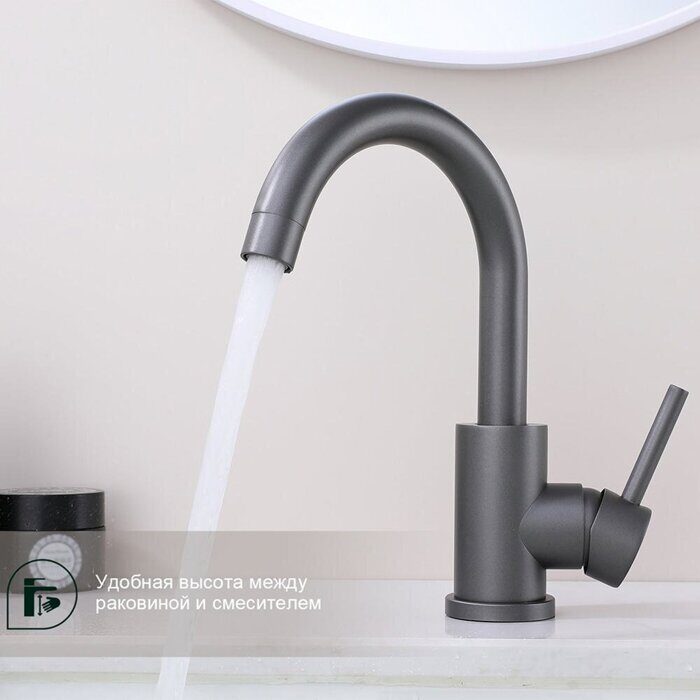 S201.13.07 Splenka Смеситель для кухни, серый