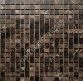Emperador dark pol 15x15 Stone коричневая Orro Mosaic каменная мозаика