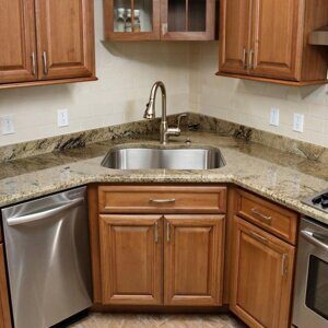 угловая кухонная мойка