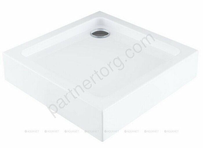 Aquanet GL180 душевой поддон квадратный белый 80х80