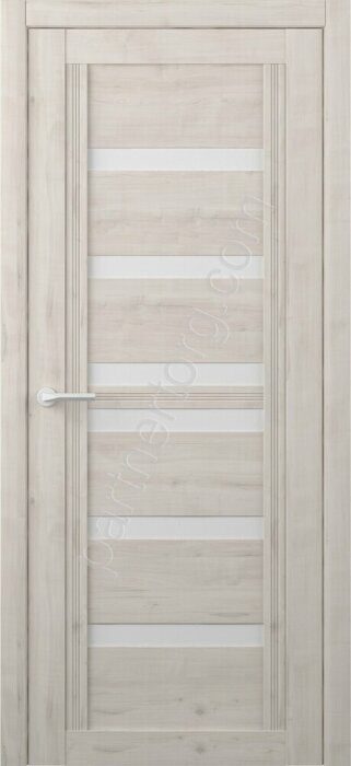 Миссури West дверь межкомнатная Soft Touch кремовый стекло белое