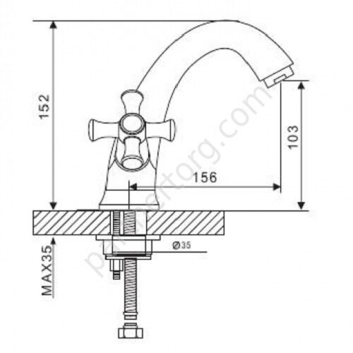 Pollmn Gappo G1042 смеситель для раковины хром