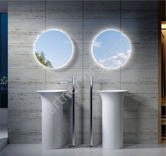 NSF-48481M раковина напольная искусственный камень, ширина 48 см