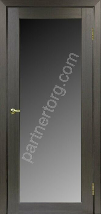 Парма 401.2 межкомнатная дверь Венге FL лакобель черное