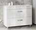 Orlando 100 Velvex напольная тумба белая для ванной комнаты с раковиной Pulsus 100