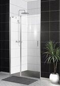 BelBagno UNO-B-12-30+60-C-Cr душевая дверь 90х190 см распашная, стекло прозрачное, профиль хром