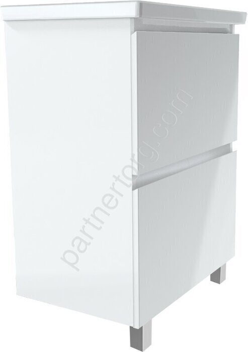 New Aris 70Н тумба 2я. напольная Белый глянец