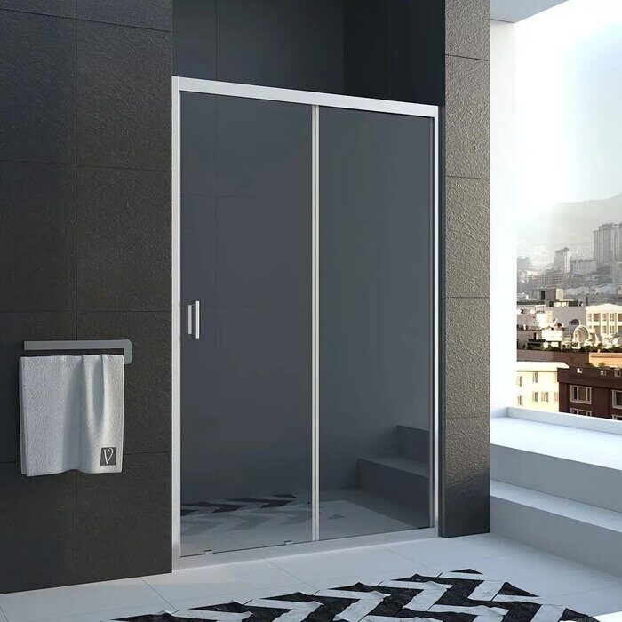 Veconi VN46-170-01-19C1 душевая дверь раздвижная 170х185 см, профиль хром