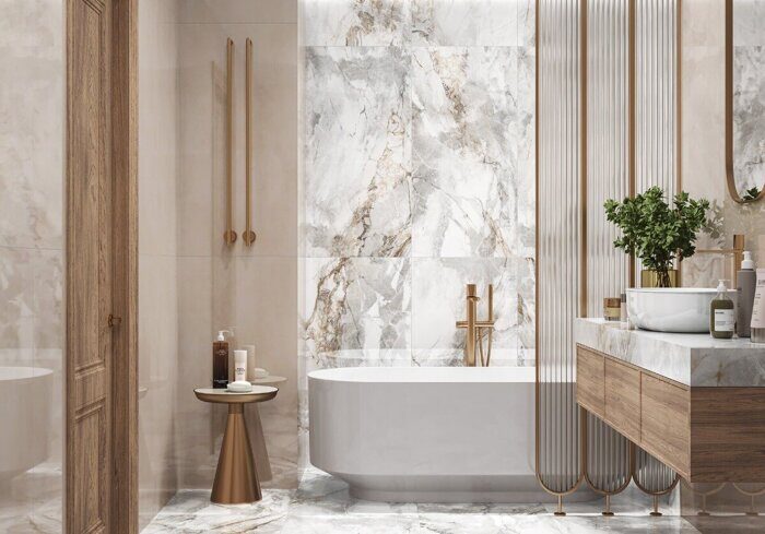 Sunset LCM керамогранит бело-серый полированный 120х60см