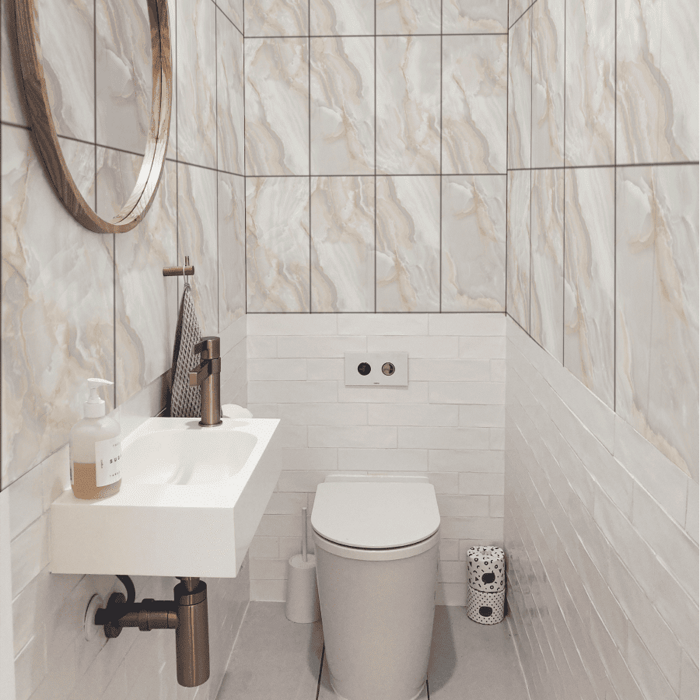 Панель SPC глянец Stella Kerama Плайя бежевый 56х28см, 2,5мм