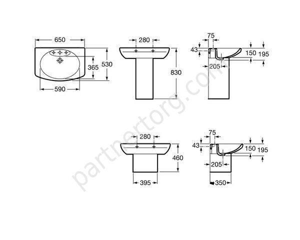 Dama Senso Roca раковина 65х53 см