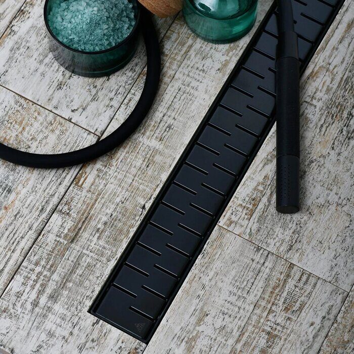 Veconi V550MB душевой трап, 550 мм, черный, покрытие матовое