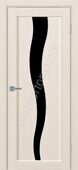 Сицилия 730.121 межкомнатная дверь ясень перламутровый лакобель черное