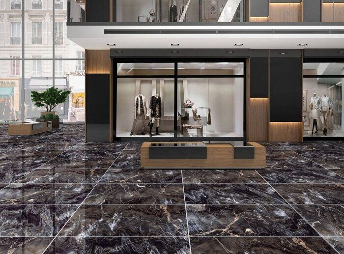 Toledo black High gloss GR201 керамогранит 120х60см Primavera