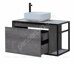Nova Lite LOFT 75 тумба дуб рошелье для ванной комнаты правая Aquanet