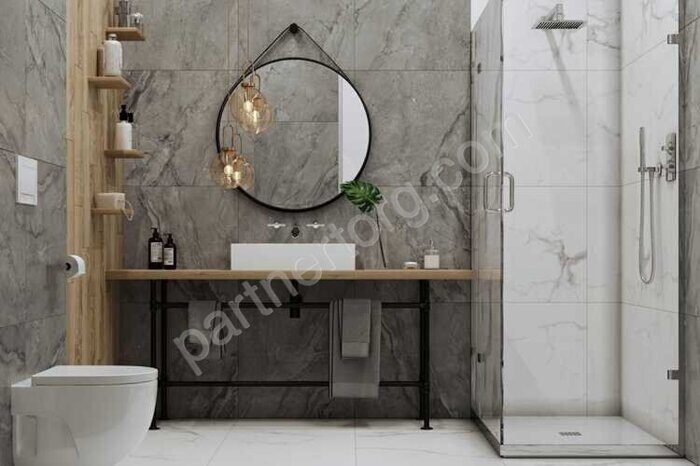 Obsidian Moss Gray серый матовый керамогранит 60х60см Laparet