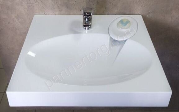 Мейси V5D1 Marrbaxx 592х592х85мм раковина с мыльницей  для монтажа над стиральной машиной